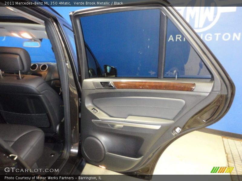 Verde Brook Metallic / Black 2011 Mercedes-Benz ML 350 4Matic