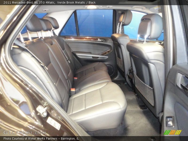 Verde Brook Metallic / Black 2011 Mercedes-Benz ML 350 4Matic