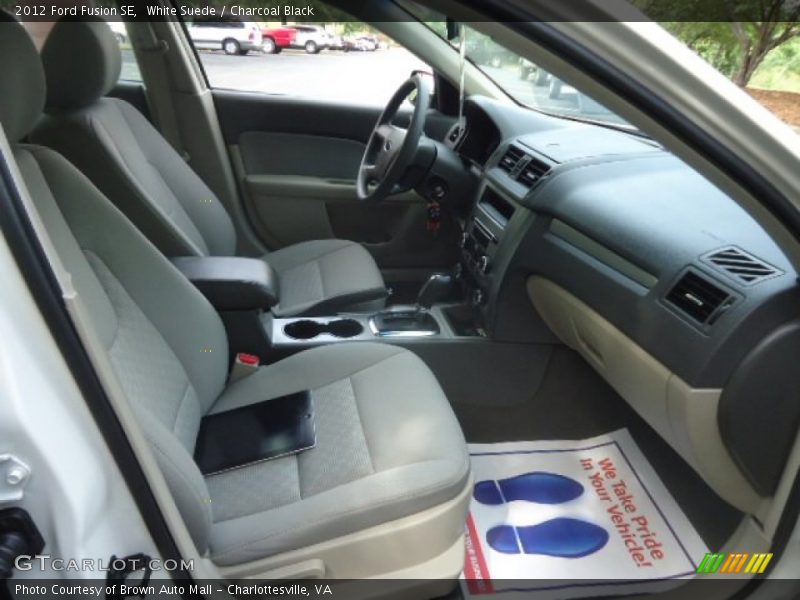 White Suede / Charcoal Black 2012 Ford Fusion SE
