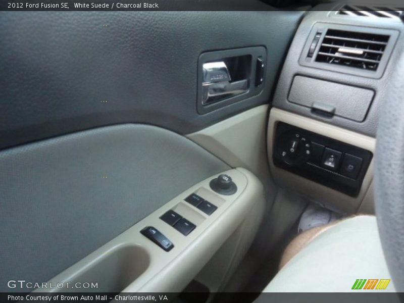 White Suede / Charcoal Black 2012 Ford Fusion SE