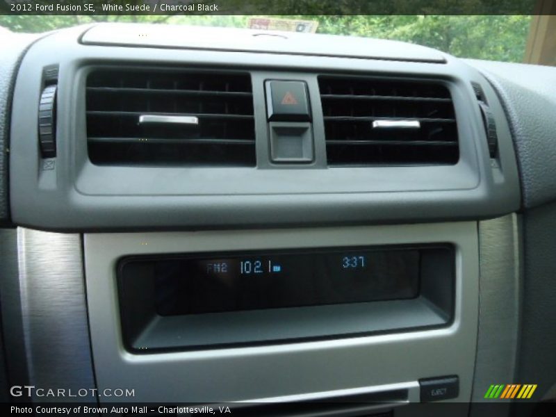 White Suede / Charcoal Black 2012 Ford Fusion SE