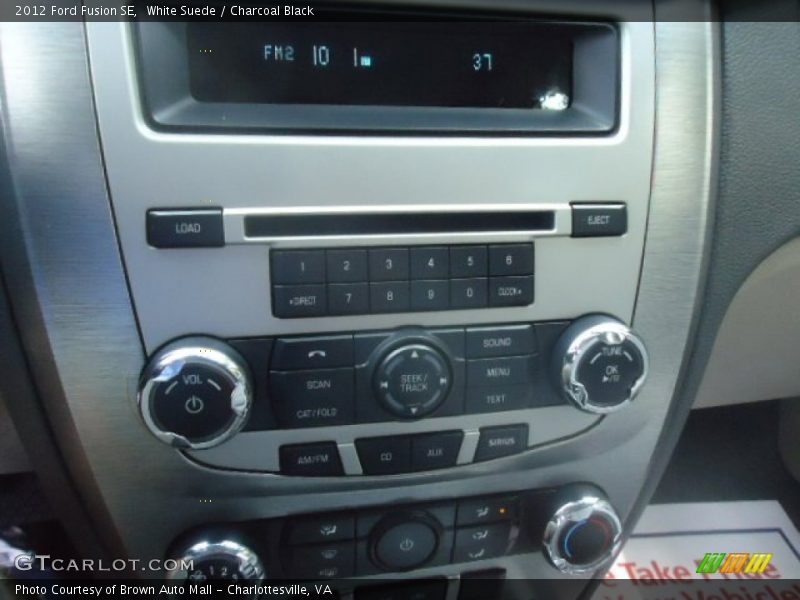 White Suede / Charcoal Black 2012 Ford Fusion SE