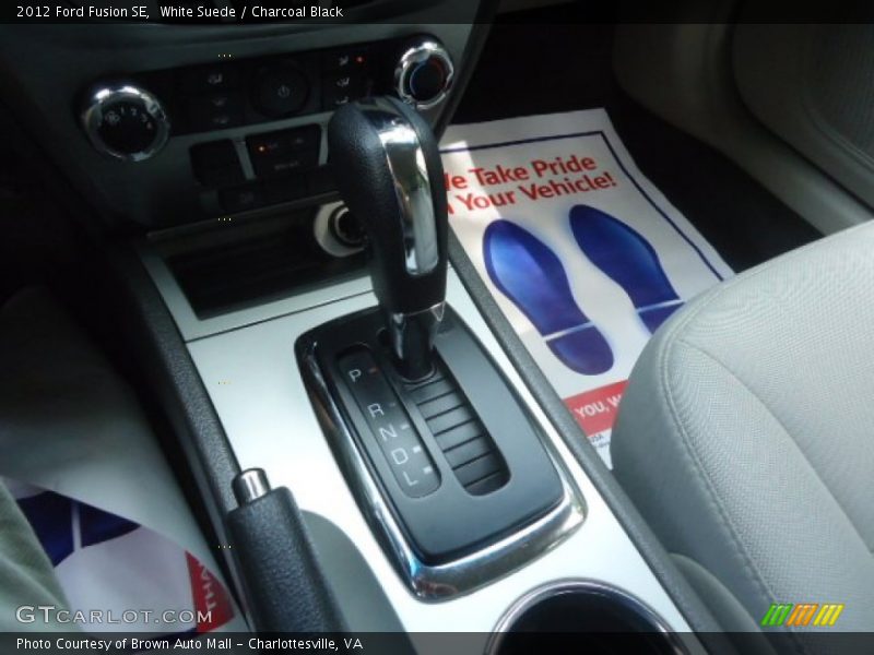 White Suede / Charcoal Black 2012 Ford Fusion SE