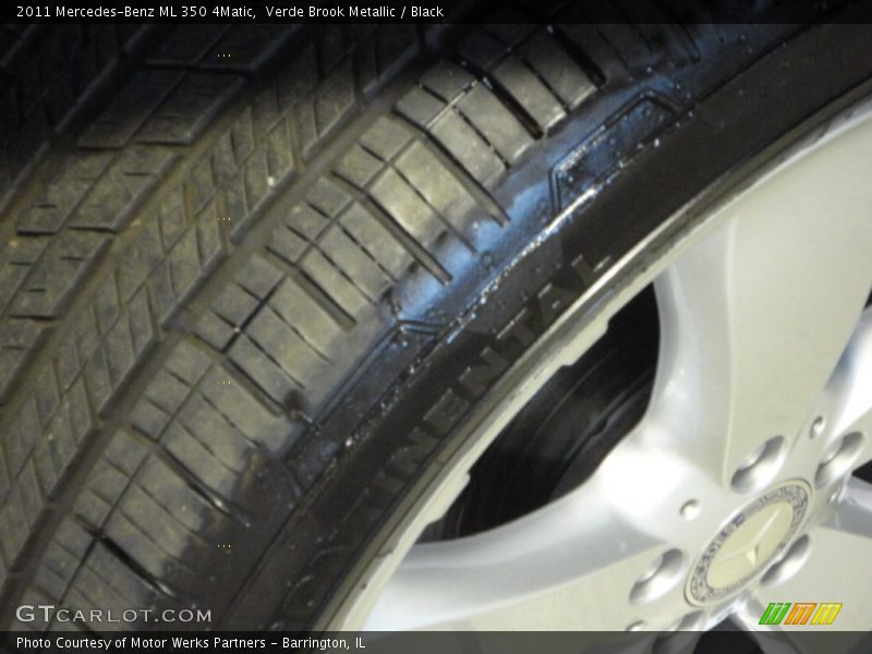 Verde Brook Metallic / Black 2011 Mercedes-Benz ML 350 4Matic
