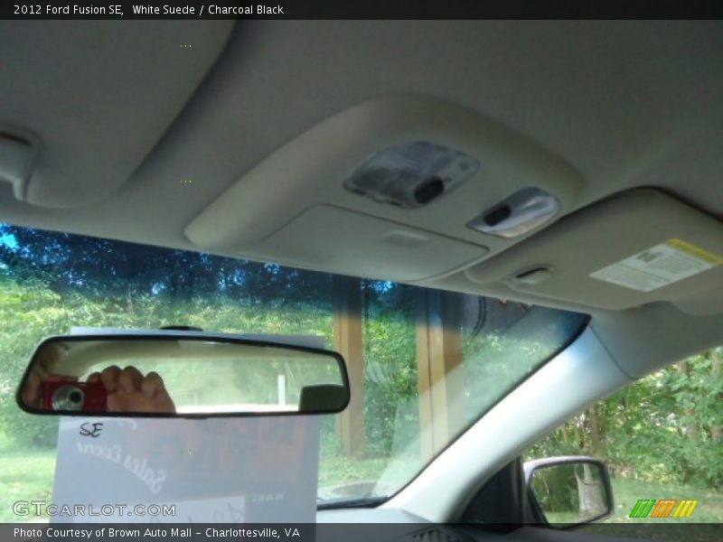 White Suede / Charcoal Black 2012 Ford Fusion SE