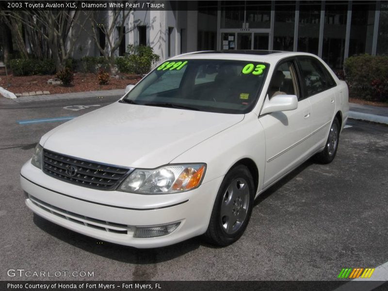 Diamond White Pearl / Taupe 2003 Toyota Avalon XLS