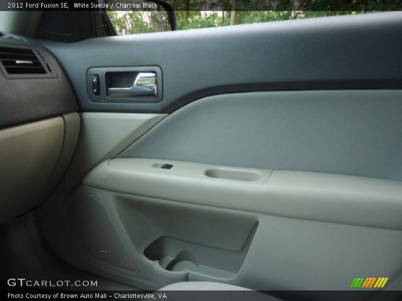 White Suede / Charcoal Black 2012 Ford Fusion SE