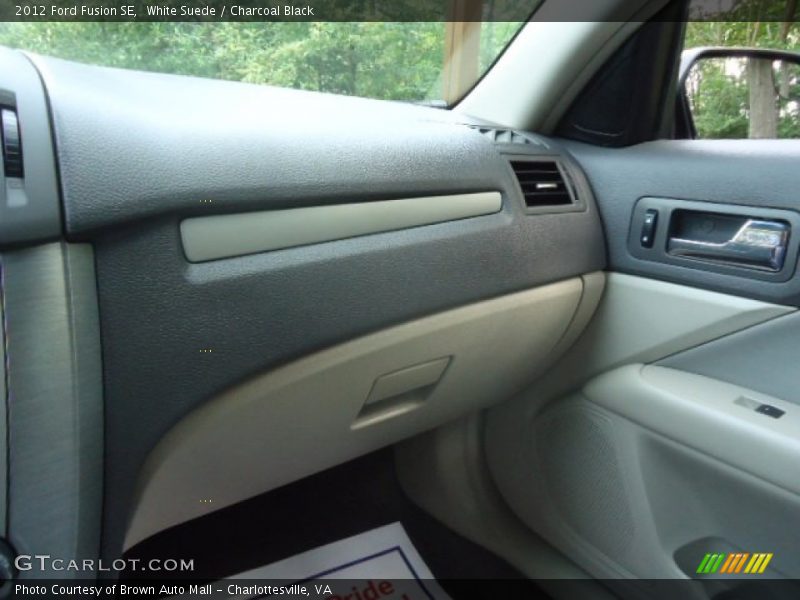 White Suede / Charcoal Black 2012 Ford Fusion SE