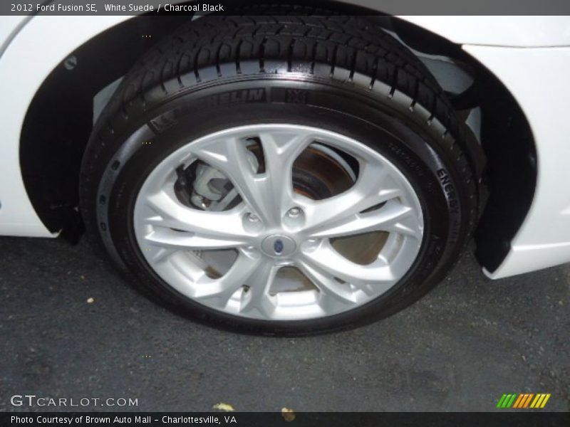 White Suede / Charcoal Black 2012 Ford Fusion SE