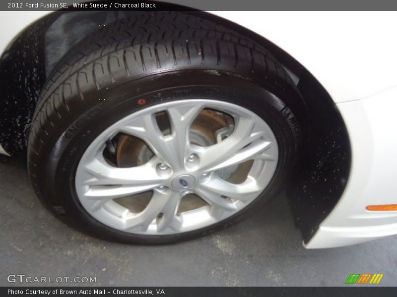 White Suede / Charcoal Black 2012 Ford Fusion SE