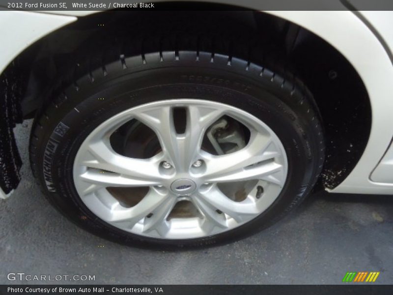 White Suede / Charcoal Black 2012 Ford Fusion SE