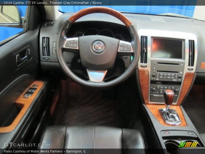 Thunder Gray ChromaFlair / Ebony 2010 Cadillac STS V6 Luxury