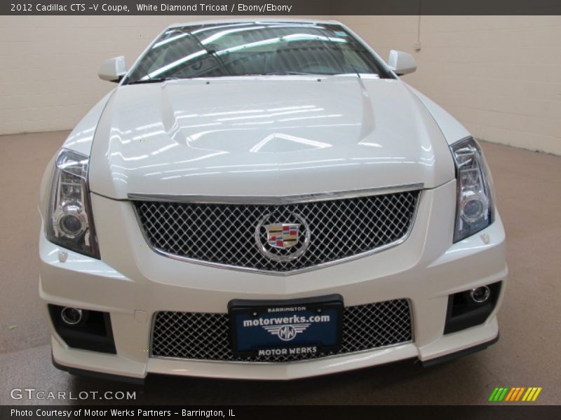White Diamond Tricoat / Ebony/Ebony 2012 Cadillac CTS -V Coupe