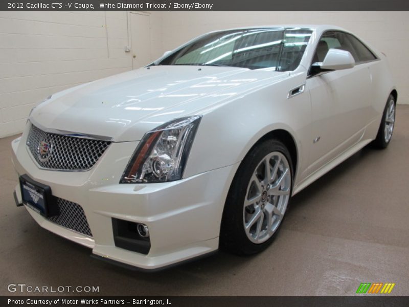 White Diamond Tricoat / Ebony/Ebony 2012 Cadillac CTS -V Coupe