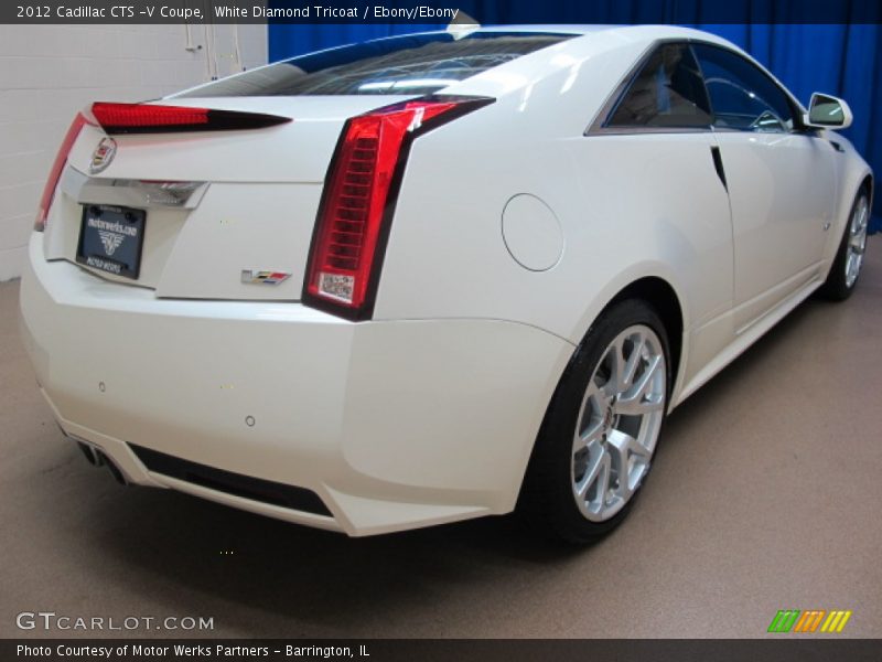 White Diamond Tricoat / Ebony/Ebony 2012 Cadillac CTS -V Coupe