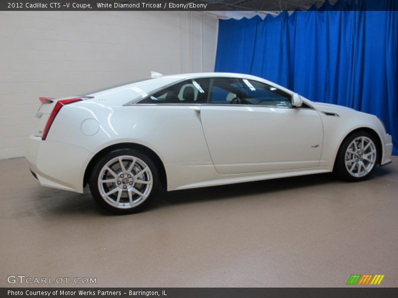 White Diamond Tricoat / Ebony/Ebony 2012 Cadillac CTS -V Coupe