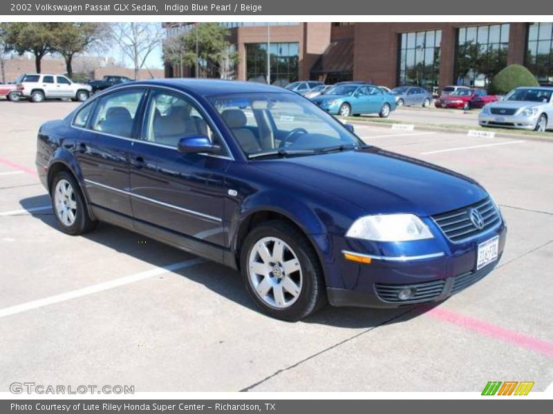 Indigo Blue Pearl / Beige 2002 Volkswagen Passat GLX Sedan