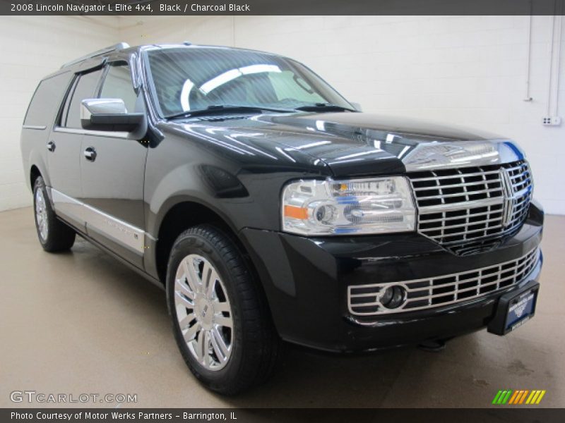 Black / Charcoal Black 2008 Lincoln Navigator L Elite 4x4