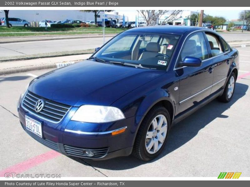 Indigo Blue Pearl / Beige 2002 Volkswagen Passat GLX Sedan