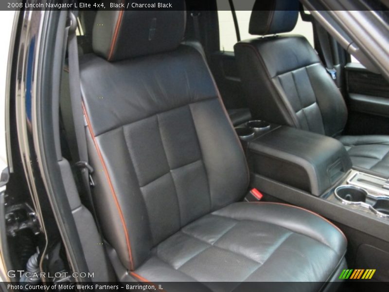 Black / Charcoal Black 2008 Lincoln Navigator L Elite 4x4