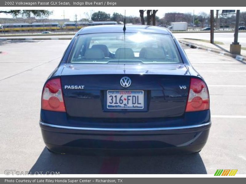 Indigo Blue Pearl / Beige 2002 Volkswagen Passat GLX Sedan