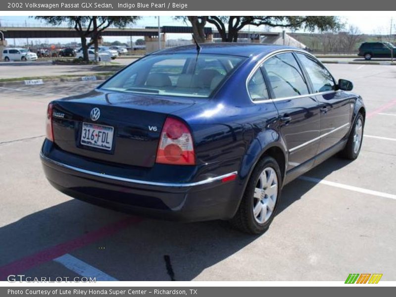 Indigo Blue Pearl / Beige 2002 Volkswagen Passat GLX Sedan