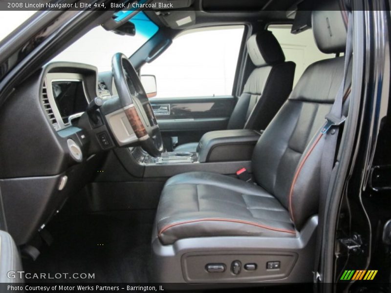 Black / Charcoal Black 2008 Lincoln Navigator L Elite 4x4