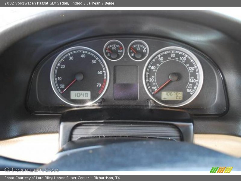 Indigo Blue Pearl / Beige 2002 Volkswagen Passat GLX Sedan