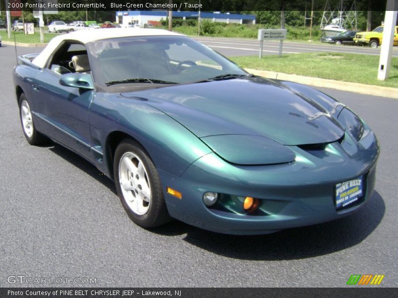 Front 3/4 View of 2000 Firebird Convertible
