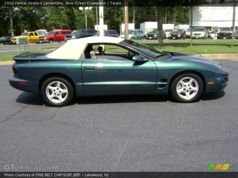  2000 Firebird Convertible Blue-Green Chameleon