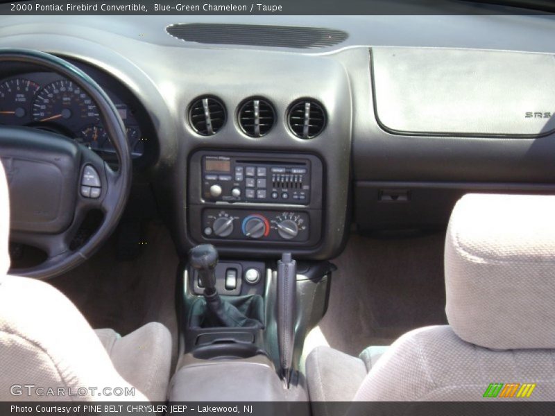 Blue-Green Chameleon / Taupe 2000 Pontiac Firebird Convertible