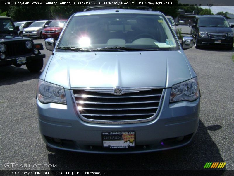 Clearwater Blue Pearlcoat / Medium Slate Gray/Light Shale 2008 Chrysler Town & Country Touring