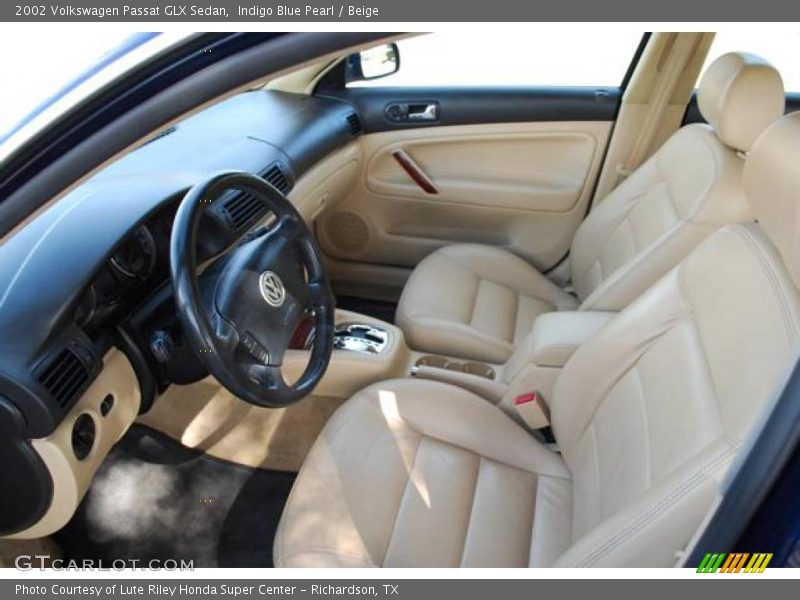 Indigo Blue Pearl / Beige 2002 Volkswagen Passat GLX Sedan