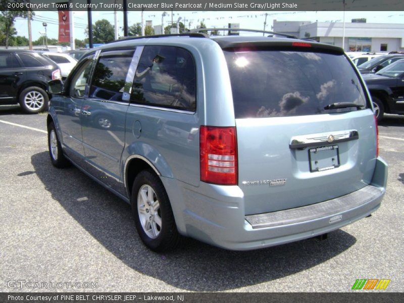 Clearwater Blue Pearlcoat / Medium Slate Gray/Light Shale 2008 Chrysler Town & Country Touring
