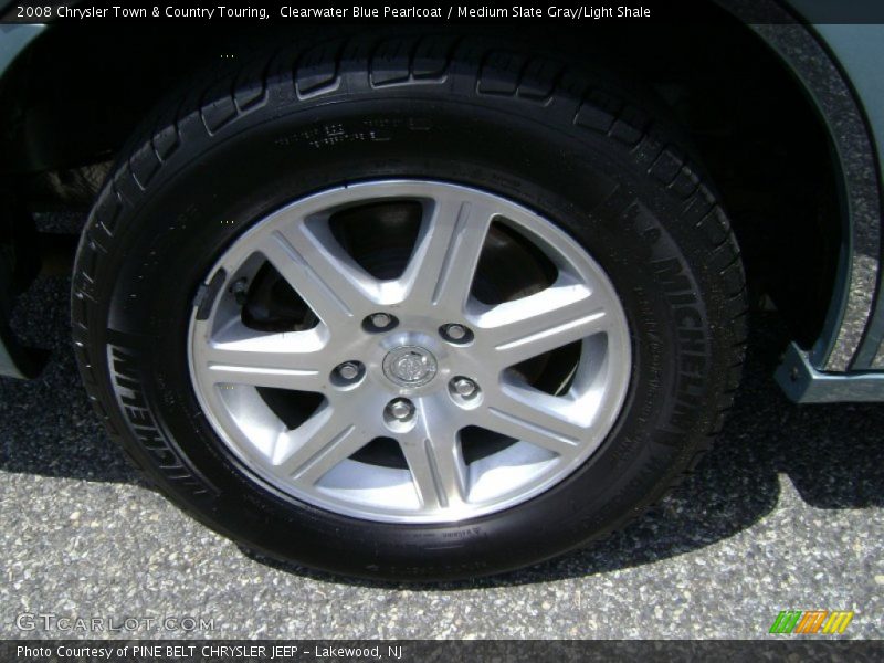 Clearwater Blue Pearlcoat / Medium Slate Gray/Light Shale 2008 Chrysler Town & Country Touring