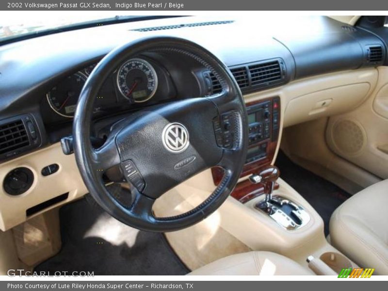Indigo Blue Pearl / Beige 2002 Volkswagen Passat GLX Sedan
