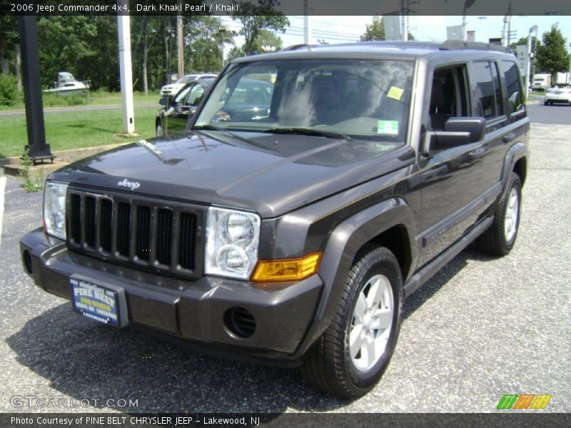 Dark Khaki Pearl / Khaki 2006 Jeep Commander 4x4