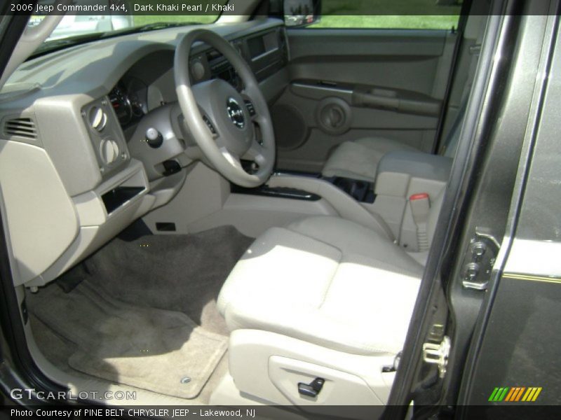 Dark Khaki Pearl / Khaki 2006 Jeep Commander 4x4