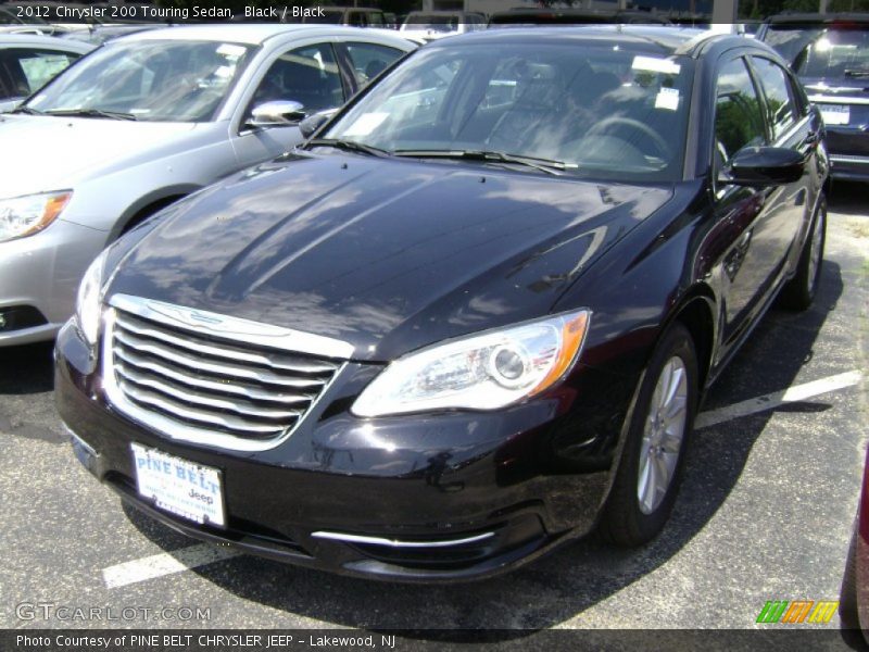 Black / Black 2012 Chrysler 200 Touring Sedan