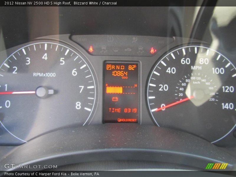 Blizzard White / Charcoal 2012 Nissan NV 2500 HD S High Roof