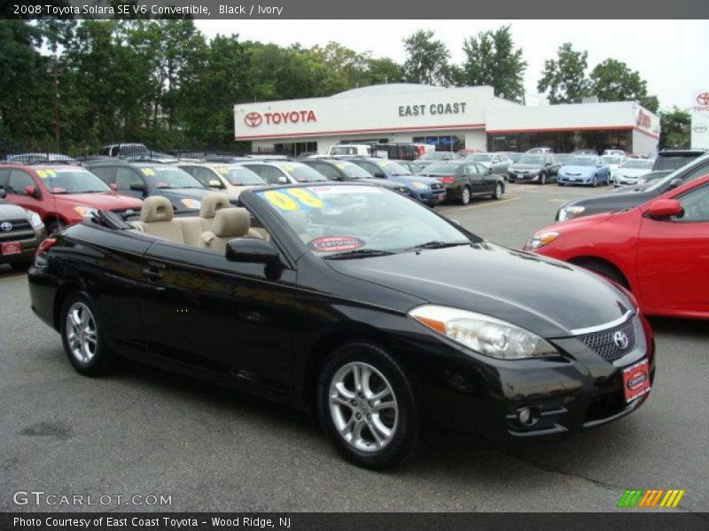 Black / Ivory 2008 Toyota Solara SE V6 Convertible