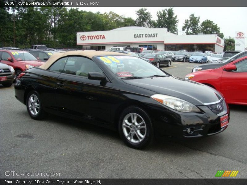 Black / Ivory 2008 Toyota Solara SE V6 Convertible