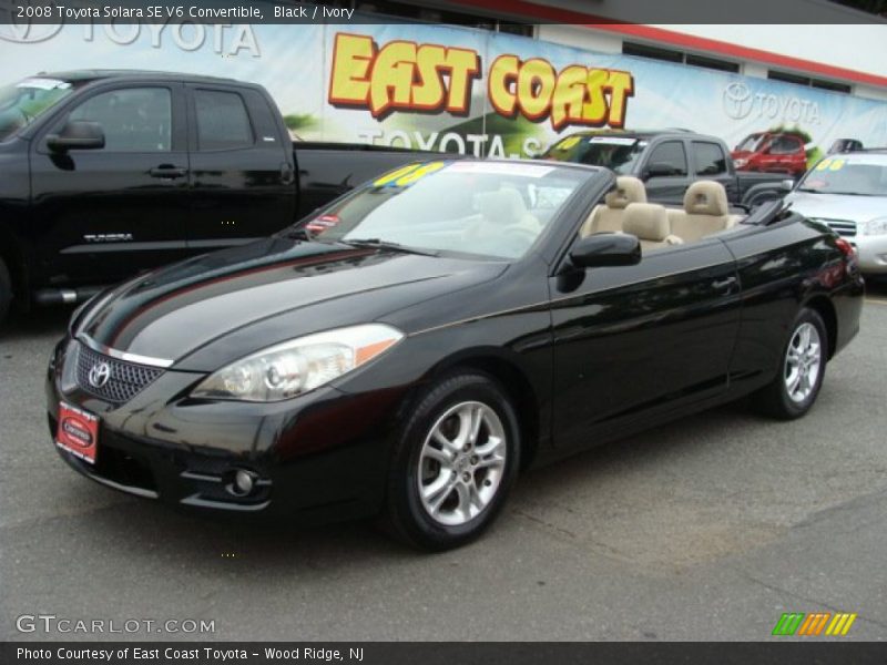 Black / Ivory 2008 Toyota Solara SE V6 Convertible
