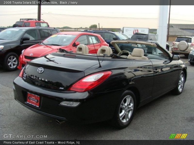Black / Ivory 2008 Toyota Solara SE V6 Convertible