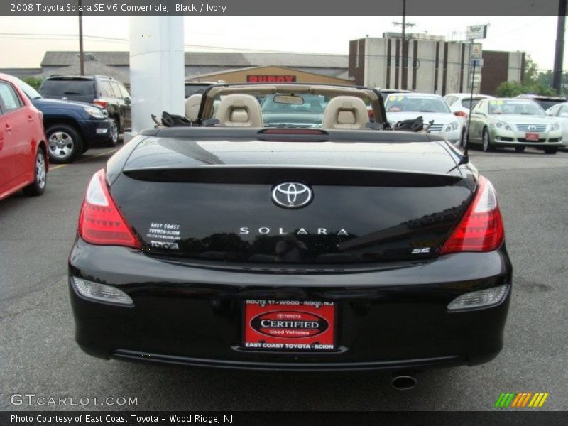 Black / Ivory 2008 Toyota Solara SE V6 Convertible