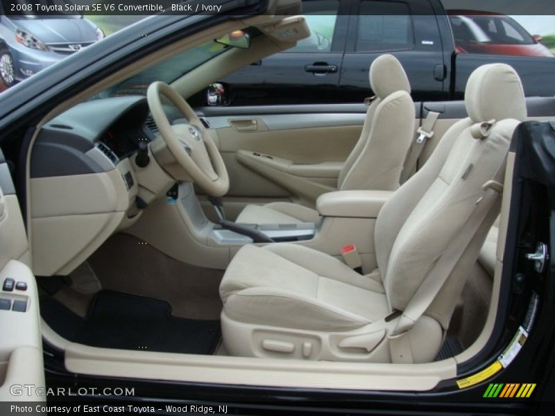 Ivory Interior - 2008 Solara SE V6 Convertible 