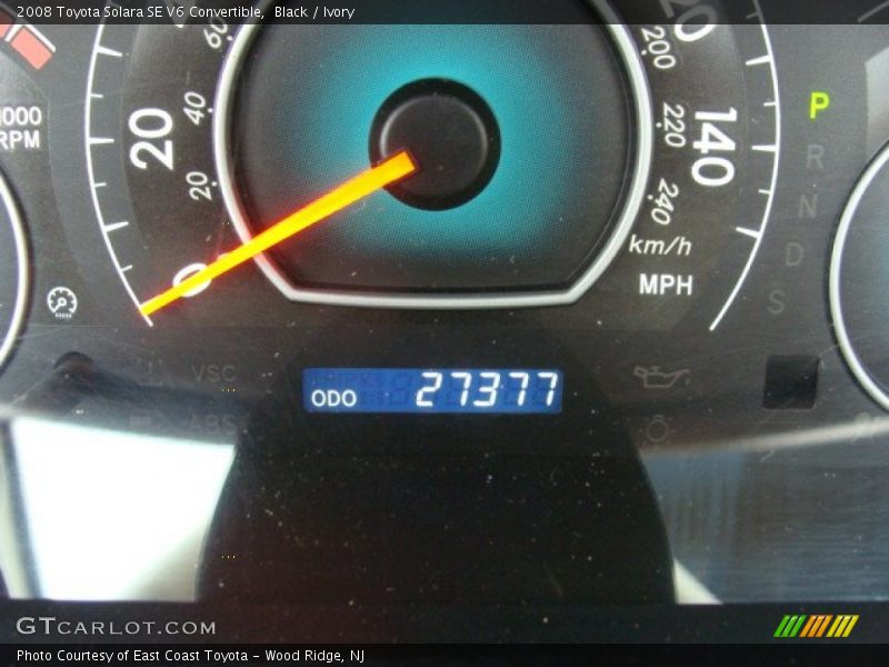 Black / Ivory 2008 Toyota Solara SE V6 Convertible