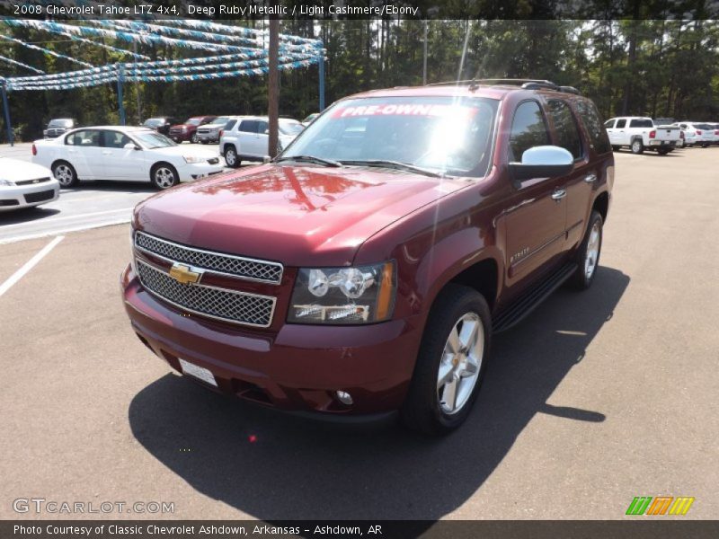 Deep Ruby Metallic / Light Cashmere/Ebony 2008 Chevrolet Tahoe LTZ 4x4