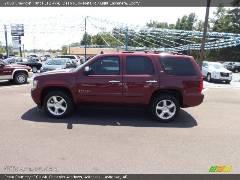 Deep Ruby Metallic / Light Cashmere/Ebony 2008 Chevrolet Tahoe LTZ 4x4