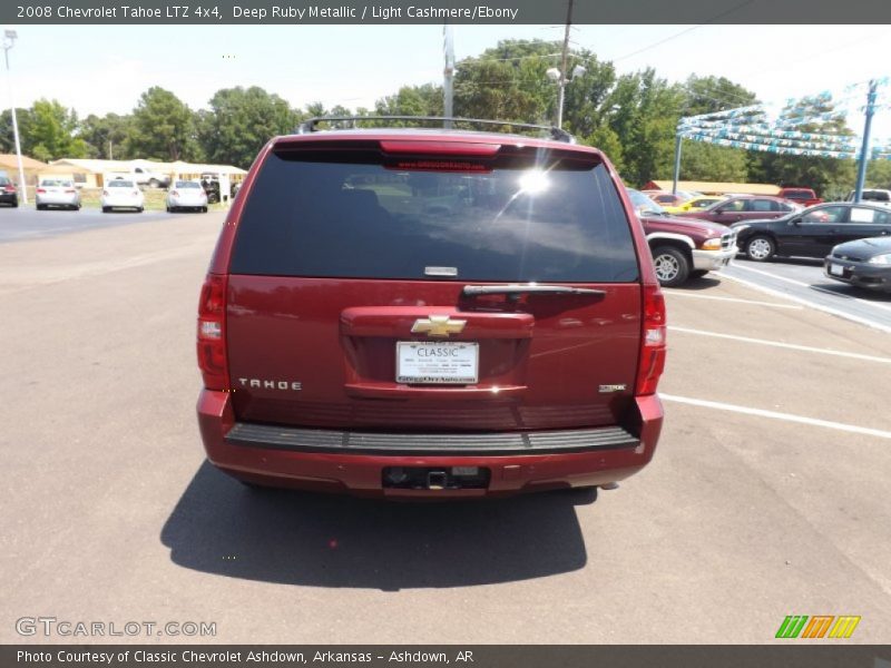 Deep Ruby Metallic / Light Cashmere/Ebony 2008 Chevrolet Tahoe LTZ 4x4